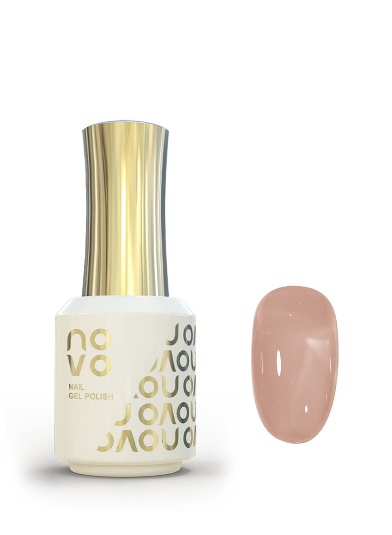 نوفو طلاء أظافر جل، أظافر جل شفاف، سريع الجفاف بالأشعة فوق البنفسجية ومصباح LED، طلاء جل يدوم طويلاً لعمل مانيكير بنفسك، فن الأظافر في المنزل أو الصالون 12 مل-NC42# وردي - Image 1