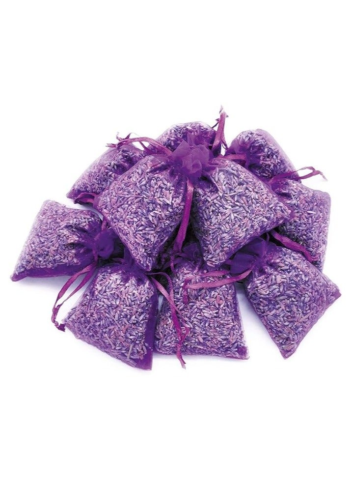 MIRFA Dry Lavender Flower Buds in Drawstring Sachets (Pack of 10) - Image 1