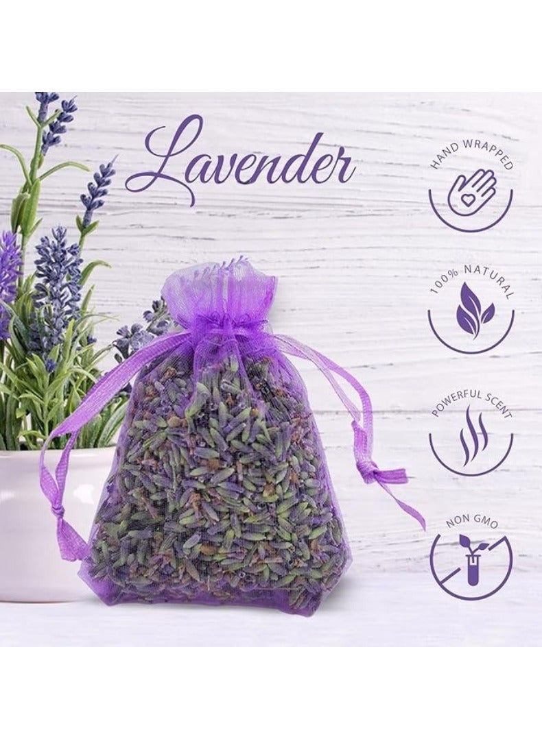 MIRFA Dry Lavender Flower Buds in Drawstring Sachets (Pack of 10) - Image 4