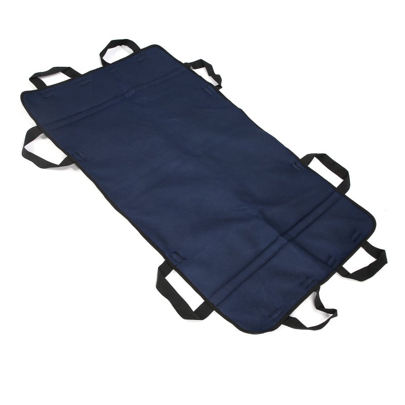 Patient Transfer Sheet 8 Hand Straps 360-Degree Protection - Breathable Mesh Absorbent Sponge Turning Pad for Bedridden Incontinence Patients - Image 4