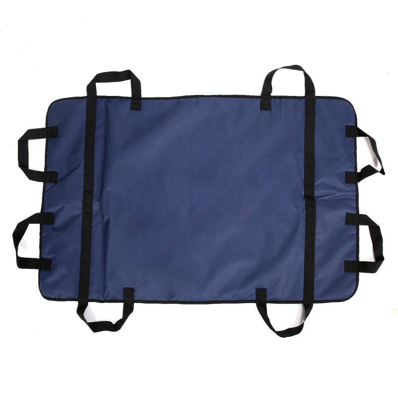 Patient Transfer Sheet 8 Hand Straps 360-Degree Protection - Breathable Mesh Absorbent Sponge Turning Pad for Bedridden Incontinence Patients - Image 1