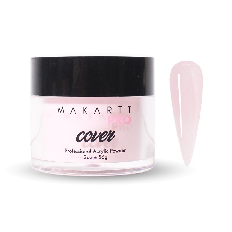 MakarttPro Acrylic Powder â€“ Durable, Long-Lasting, Easy-Apply Formula for Nail Extensions, Overlays, Sculpting & Nail Art â€“ 56g/2oz â€“ Pink Silk, Perfect for Pros and At-Home Use - Image 1