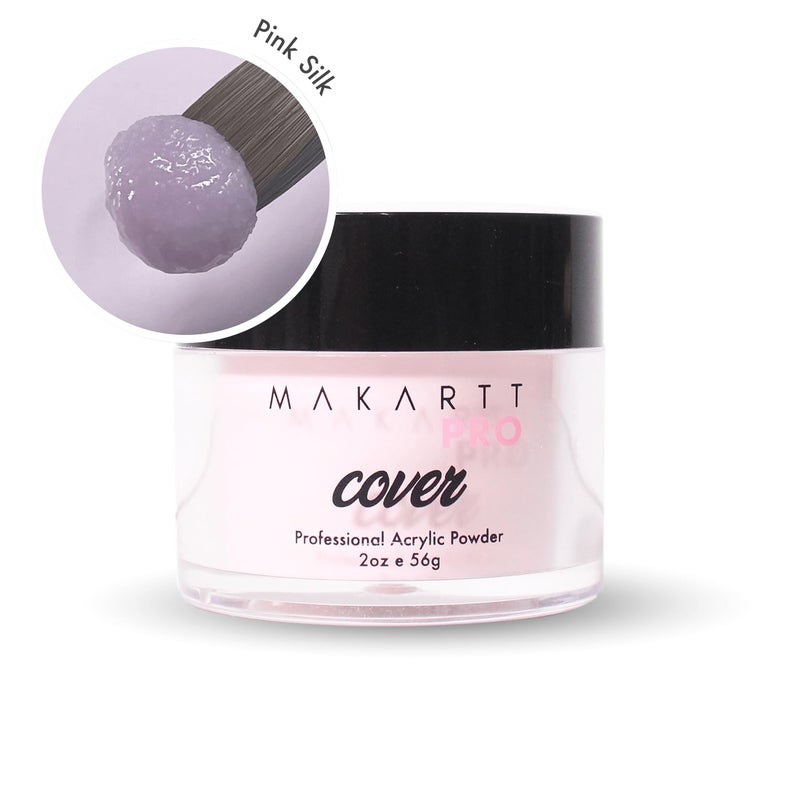 MakarttPro Acrylic Powder â€“ Durable, Long-Lasting, Easy-Apply Formula for Nail Extensions, Overlays, Sculpting & Nail Art â€“ 56g/2oz â€“ Pink Silk, Perfect for Pros and At-Home Use - Image 2
