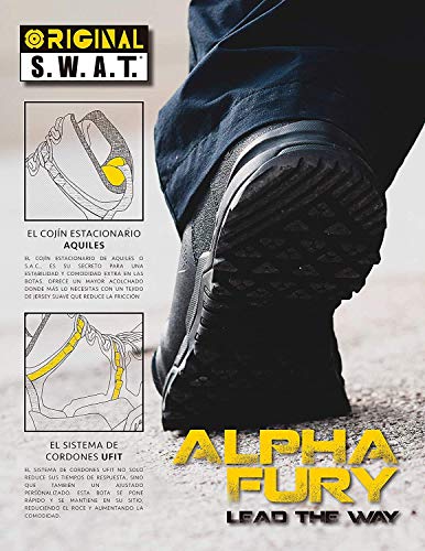 Original S.W.A.T.® Alpha Fury 8' Lace-Up Unisex Work Boots – Airport-Friendly Design – Soft Toe Construction Black US Men's 11, Women's 12.5 Medium - Image 5