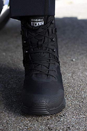 Original S.W.A.T.® Alpha Fury 8' Lace-Up Unisex Work Boots – Airport-Friendly Design – Soft Toe Construction Black US Men's 11, Women's 12.5 Medium - Image 2