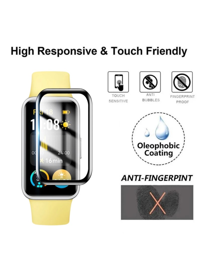 Generic - For Huawei Band 9 Ceramic Explosion Proof 3D Curved Screen Protector Black - Image 1