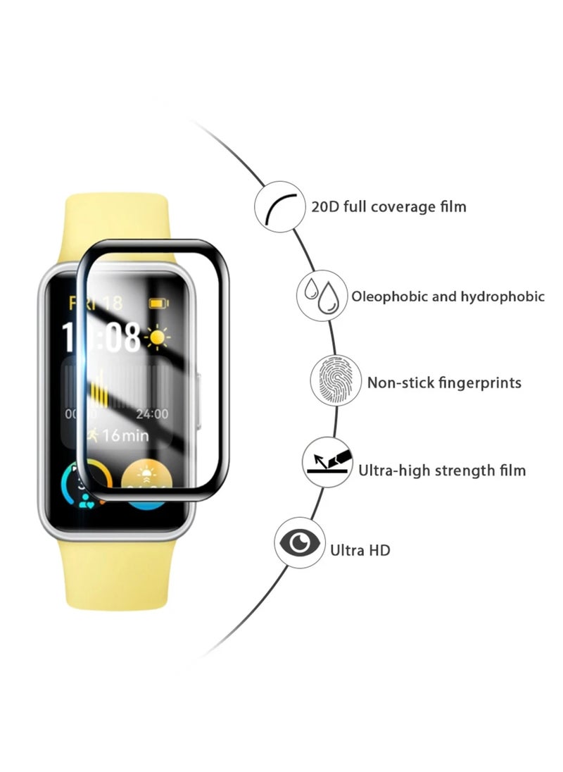 Generic - For Huawei Band 9 Ceramic Explosion Proof 3D Curved Screen Protector Black - Image 1