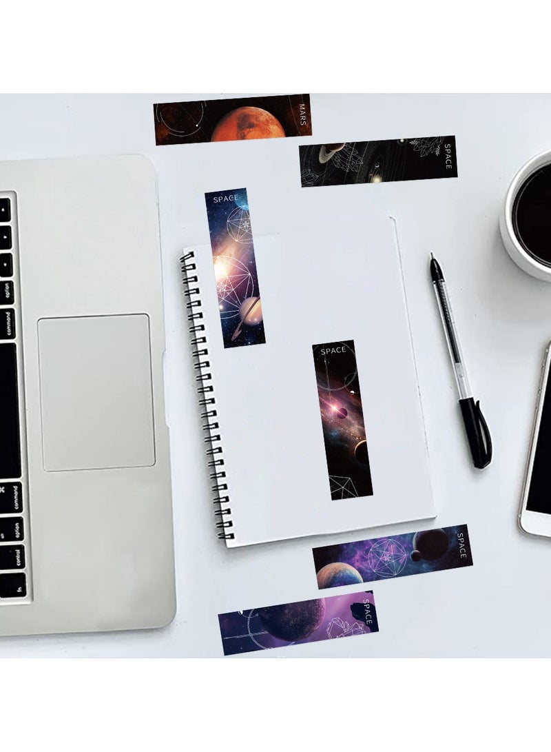 30Pcs Space Bookmarks Aesthetic Scenery bookmarks Fantasy Paper Bookmark Earth Day Bookmarks 15 × 4cm, Roaming Space Bookmarks Bulk for Kid Women, Book Lovers - Image 4