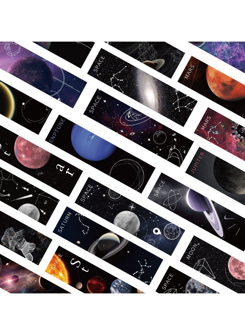 30Pcs Space Bookmarks Aesthetic Scenery bookmarks Fantasy Paper Bookmark Earth Day Bookmarks 15 × 4cm, Roaming Space Bookmarks Bulk for Kid Women, Book Lovers - Image 2