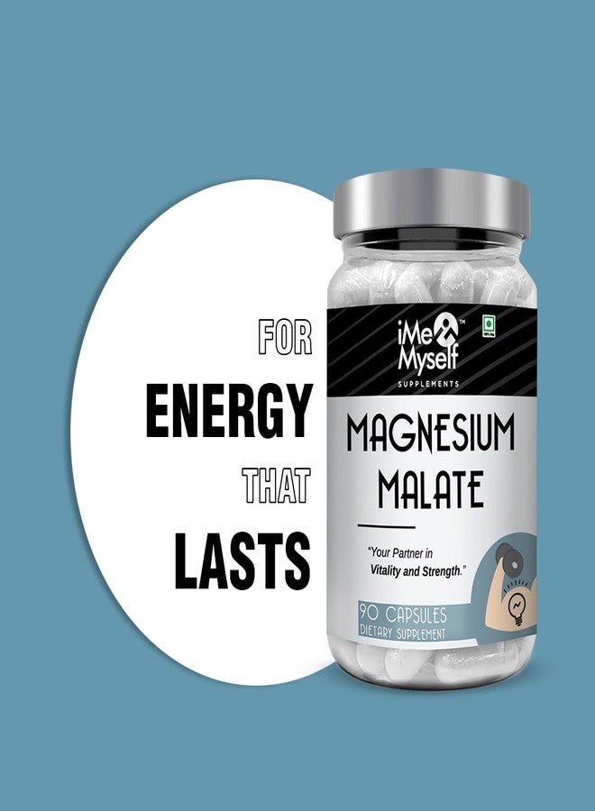 iMeMyself Magnesium Malate Dietary Supplement – 90 Capsules - Image 5