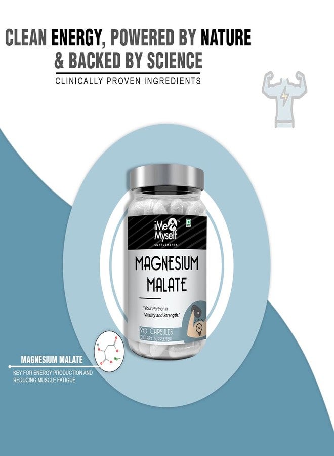 iMeMyself Magnesium Malate Dietary Supplement – 90 Capsules - Image 2