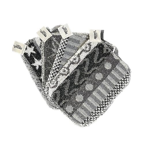 Skoy Scrub, 4-Pack Reusable, Non-Scratching Dish Scrubber for Kitchen and Household Cleaning, Planet-Friendly, Dishwasher Safe Soft Scrub, Monochromatic Colors - Image 1
