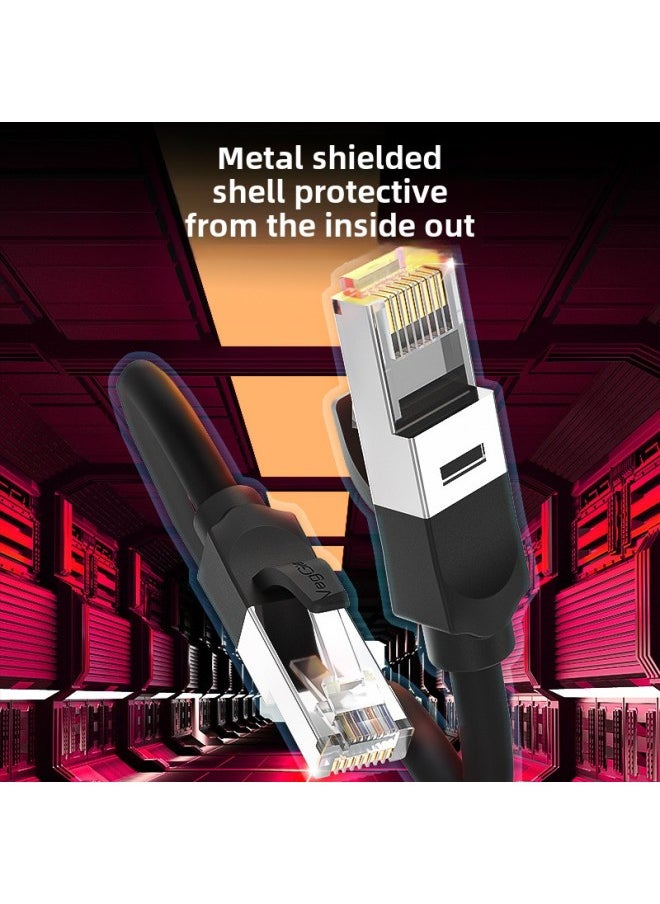 Generic Weige Super Class 6 Network Celine Cat6 Double Shielded Finished Network Celine Computer Router Class 6 Gigabit Network Jumper-Color:Category 6 Unshielded Network Cable Black (environmentally Friendly Grade Passed Fluke Test)-Line Length:15m  - Image 3