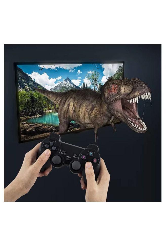 Wireless Controller Gamepad Console Stick Plug And Play Video Game Stick with 10000 Games 9 Classic Emulators 4K High Definition HDMI Output For TV With Dual 2.4G Wireless Controllers 64GB - Image 3