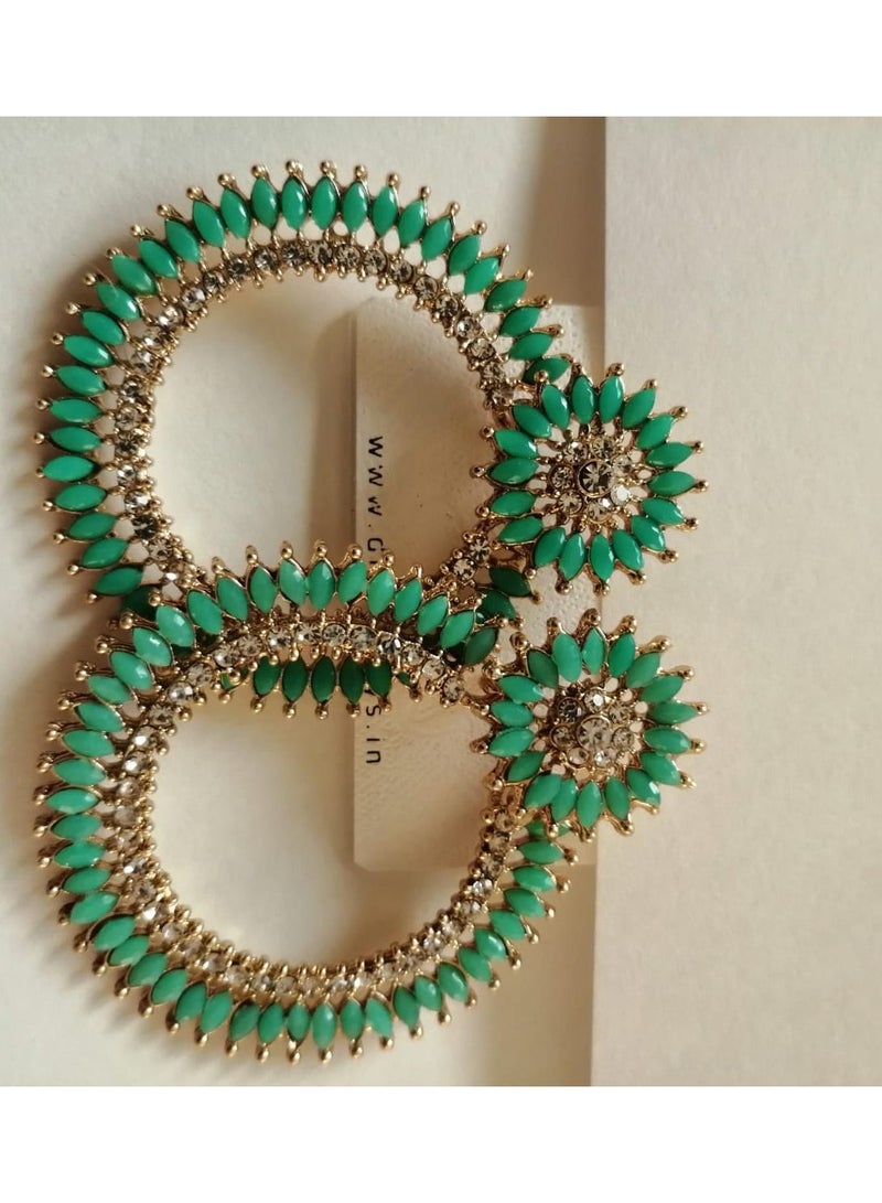 Oxidized Stylish Fancy Party Wear Ethnic Danglers Indian Afghani Earrings - Image 3