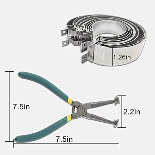 LUTIFIX Piston Ring Compressor Tool, 14 Pcs Piston Rings & 1 Adjustable Installer Pliers for Repairing Car Truck Racing Automotive Engine (62-145mm/2.4-5.7inch), Carrying Box - Image 4