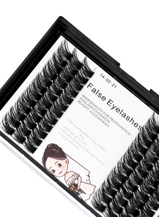 Bodermincer 84 Clusters Large Pack D Curl Volume Lashes Set Wide Cluster False Eyelash DIY Eyelash Extension Individual Lash Girl Women Home Eyelash Extension (12mm) - Image 5