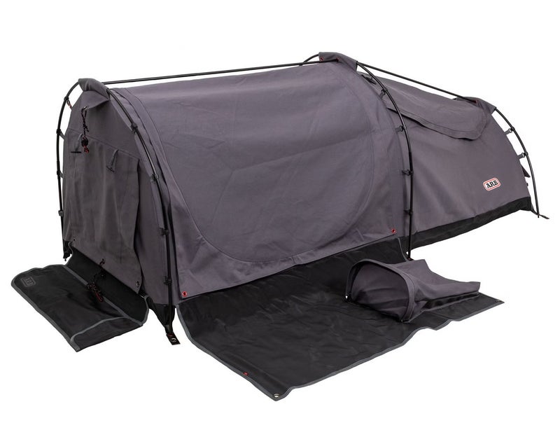 ARB SkyDome 3 Single Swag Tent (New Version) – SDS103, ARB Single Swag, Heavy Duty Canvas Camping Swag with Foam Mattress, Waterproof PVC Base, Integrated LED Light, Outdoor Camping Tent - Image 4