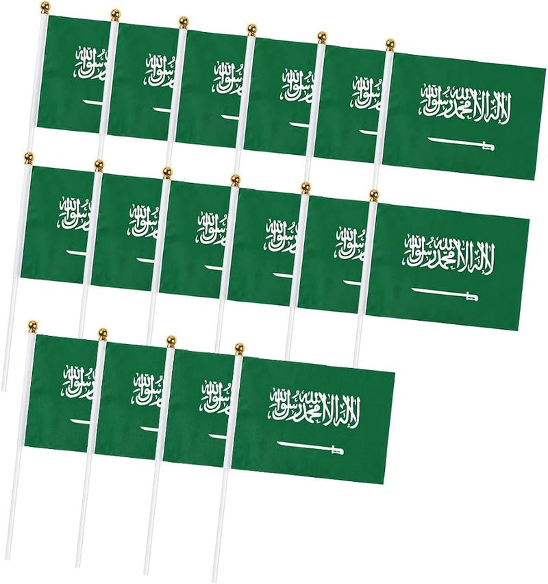 Proxima Direct 50 PCS Saudi Hand Flags for National Day - Image 1