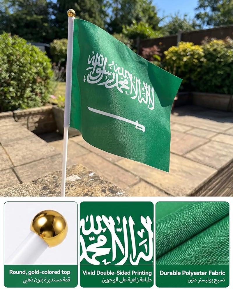 Proxima Direct 50 PCS Saudi Hand Flags for National Day - Image 4