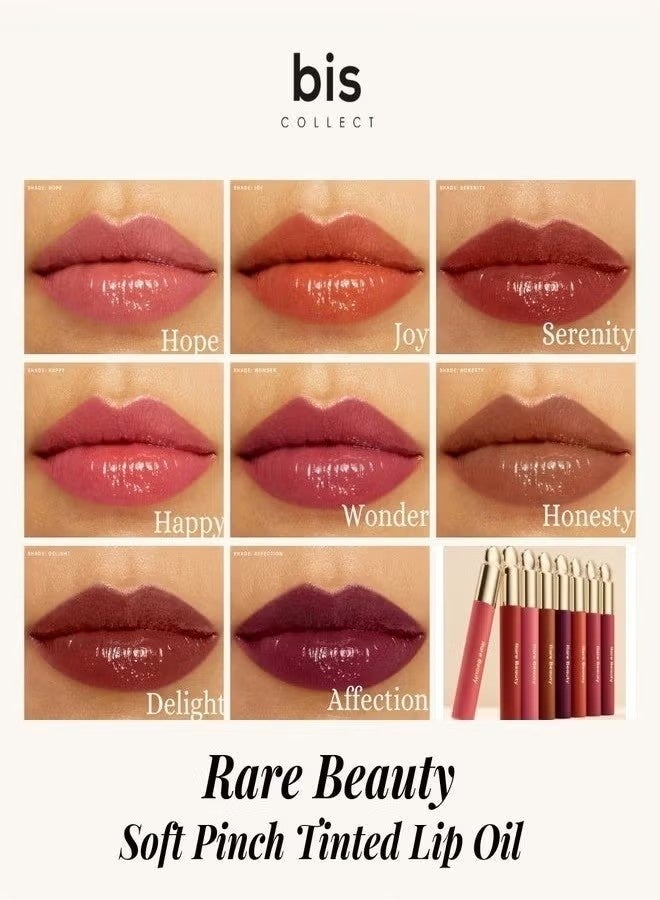 Rare Beauty Soft Pinch Tinted Lip Oil - Happy (Cool Pink, 3ml) - Hydrating, Lightweight, and Long-Lasting Lip Tint with a Glossy Finish - Image 3