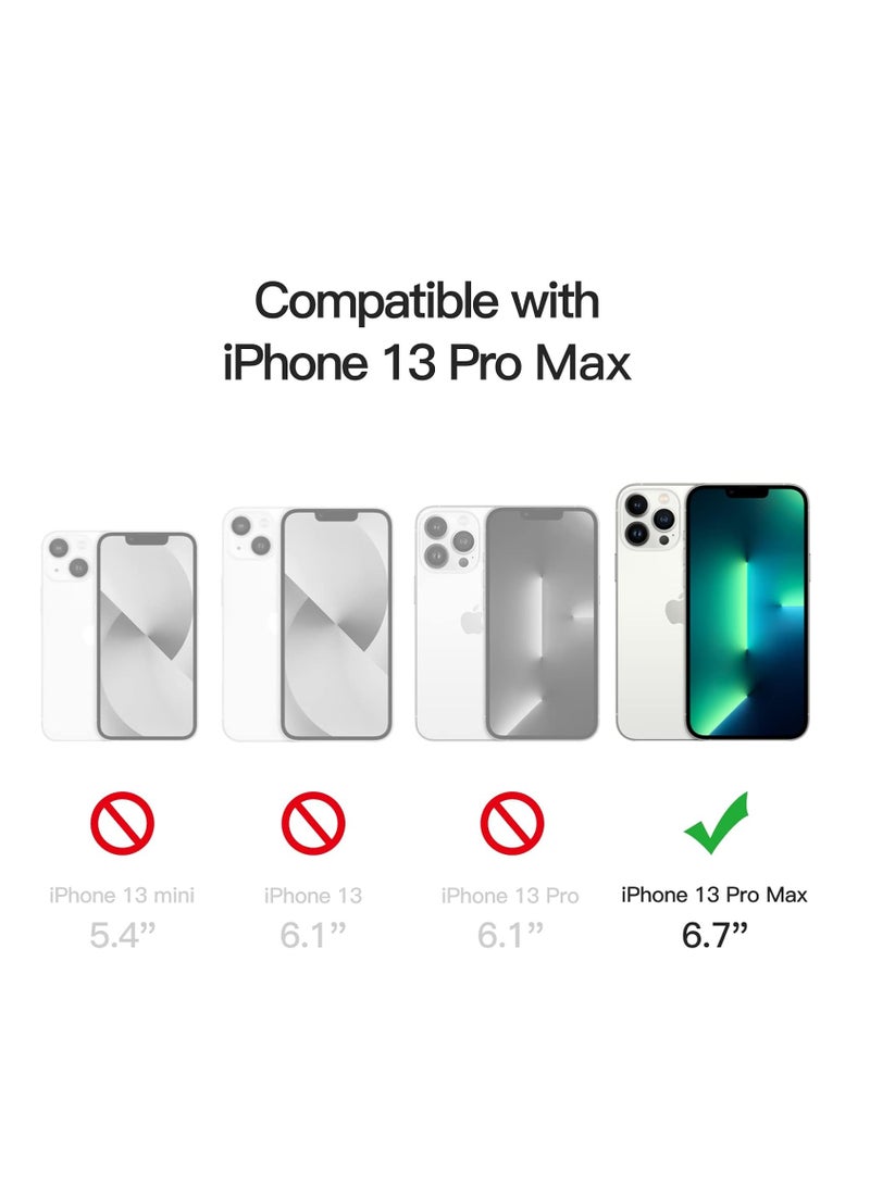 DUSALA IPhone 13 Pro Max Case Camera Control Compatible with MagSafe Shockproof Military-Grade Protection Magnetic Phone Case for iPhone 13 Pro Max Classic Hybrid Case Clear - Image 2