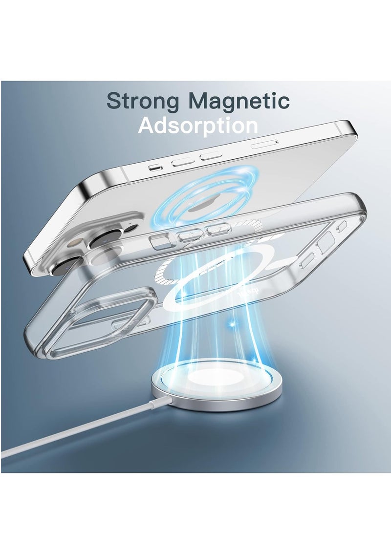 DUSALA IPhone 13 Pro Max Case Camera Control Compatible with MagSafe Shockproof Military-Grade Protection Magnetic Phone Case for iPhone 13 Pro Max Classic Hybrid Case Clear - Image 3