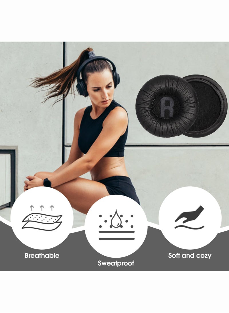 OULIYO Replacement Headphone Pads Wireless Headphones 70mm Headphone Earpad Covers Compatible with JBL Tune 600BT T520BT T510BT T500BT T450, Ear Cushions Round Soft Sponge Replacement Ear Pads(2 Pack)  - Image 4