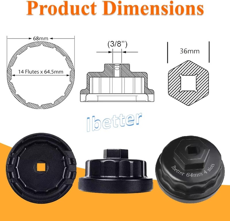 Ibetter Heavy Duty Oil Filter Wrench for Toyota and Lexus - Image 4
