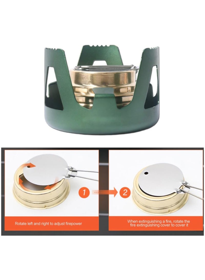 general Alcohol Stove Portable Camping Lightweight Brass Spirits Cooker for Outdoor Picnic, Outdoor Alcohol Stove - Image 4