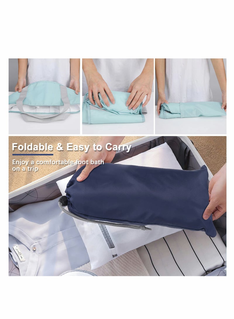 SOLARAE Collapsible Foot Bath Basin, Portable Travel Foot Soak Tub for Soaking Feet, Large Multifunctional Collapsible Home Pedicure Foot Spa Bucket for Travel, Camping, Washing - Image 3