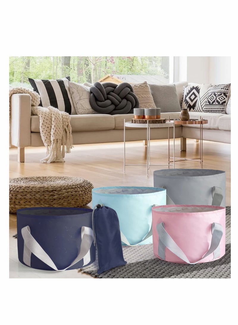 SOLARAE Collapsible Foot Bath Basin, Portable Travel Foot Soak Tub for Soaking Feet, Large Multifunctional Collapsible Home Pedicure Foot Spa Bucket for Travel, Camping, Washing - Image 5