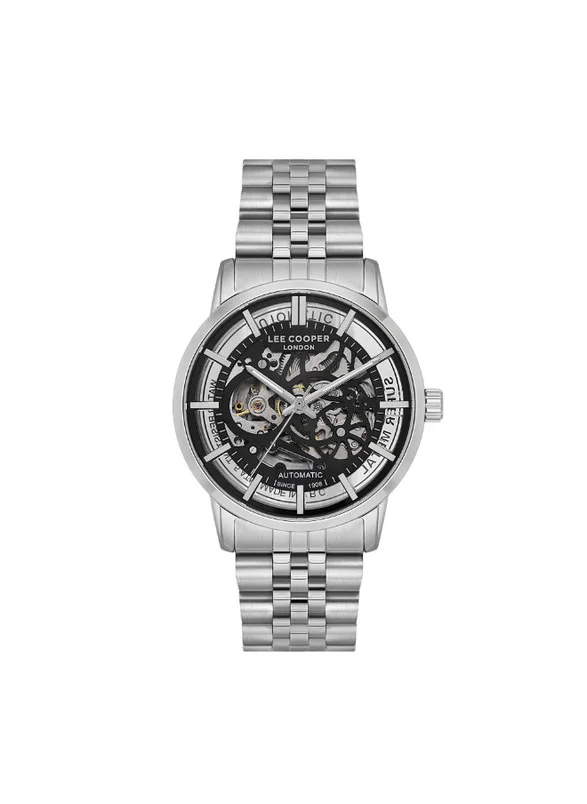 Lee Cooper Lee Cooper LC08036.350 Men's Automatic  Display Watch & Metal Strap Silver