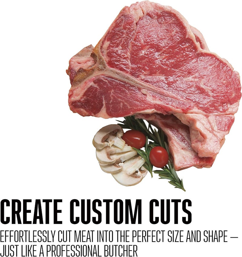 Weston Butcher Meat and Bone Saw with 16 Inch Stainless Steel Serrated Blade with Quick Release Handle (47-1601) - Image 4