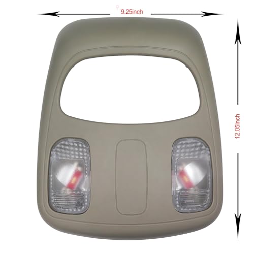 SHISHISHUN UPGRADED Overhead Console Dome Map LED Reading Light Lamp Compatible with 2002-2010 Dodge Ram 1500 2500 3500 4500 5500 Replaces 1DK78BD1AA 1DK78TL2AA 56049706AD/AF - Image 2
