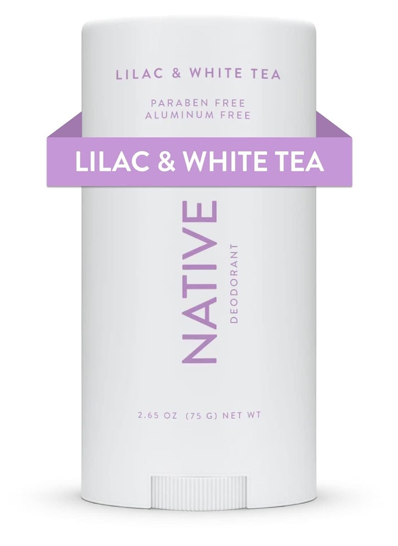 native Native Deodorant Contains Naturally Derived Ingredients, 72 Hour Odor Control | Seasonal Scents for Women and Men, Aluminum Free with Baking Soda, Coconut Oil and Shea Butter | Lilac & White Tea  - Image 1