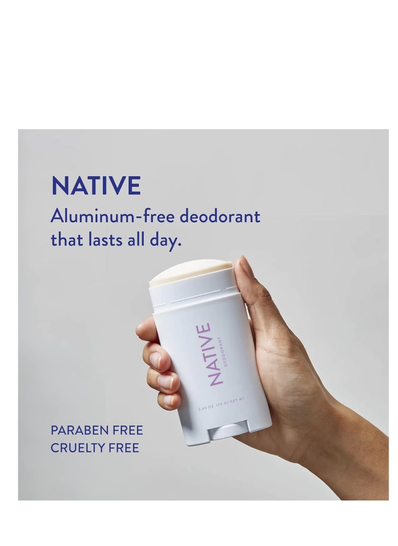 native Native Deodorant Contains Naturally Derived Ingredients, 72 Hour Odor Control | Seasonal Scents for Women and Men, Aluminum Free with Baking Soda, Coconut Oil and Shea Butter | Lilac & White Tea  - Image 3