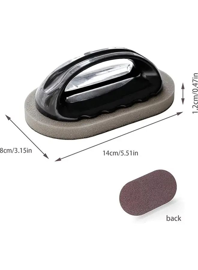 Black Diamond Scourer Sponge With Handle For Pots Pans Stovetops And Sinks - Image 2
