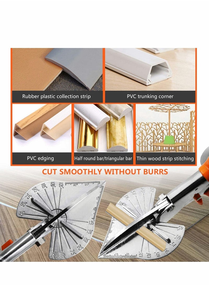 Y&D - Miter Shear, Multi Angle Shear Cutter Cutting Tool Cuts 45 to 135 Degree Snips Tool, Best Utility Scissors for Small Jobs and DIY Projects - Image 1