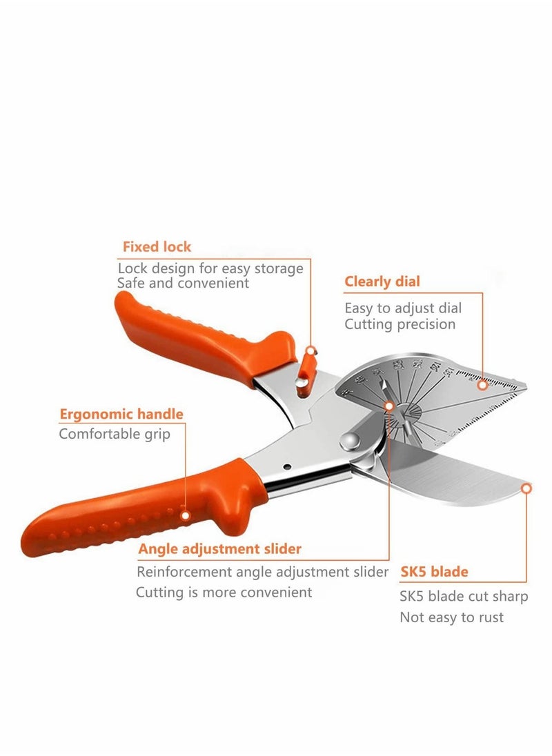 Y&D - Miter Shear, Multi Angle Shear Cutter Cutting Tool Cuts 45 to 135 Degree Snips Tool, Best Utility Scissors for Small Jobs and DIY Projects - Image 1