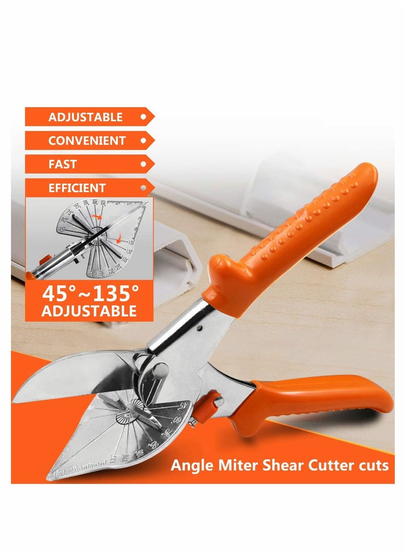Y&D - Miter Shear, Multi Angle Shear Cutter Cutting Tool Cuts 45 to 135 Degree Snips Tool, Best Utility Scissors for Small Jobs and DIY Projects - Image 1