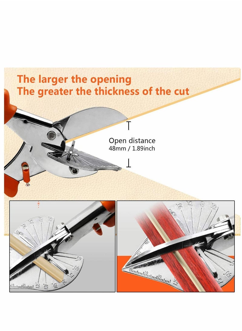 Y&D - Miter Shear, Multi Angle Shear Cutter Cutting Tool Cuts 45 to 135 Degree Snips Tool, Best Utility Scissors for Small Jobs and DIY Projects - Image 1