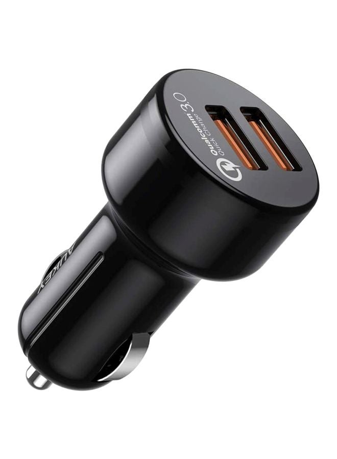 أوكي شاحن سيارة CC-T8 مزود بتقنية كوالكوم للشحن السريع اصدار 3.0 مع كابل MicroUSB - Image 2