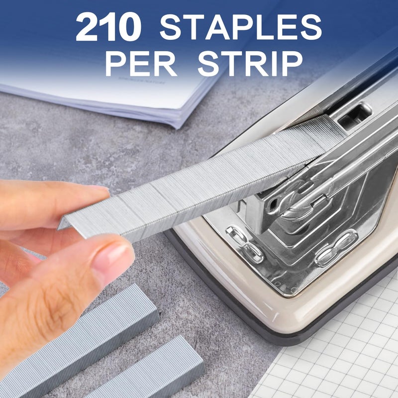 Deli Staples, 50000 Staples, Standard Staples for Desktop Staplers, 1/4'' Length, 210/Strip, 10 Boxes of 5000 Each - Image 4