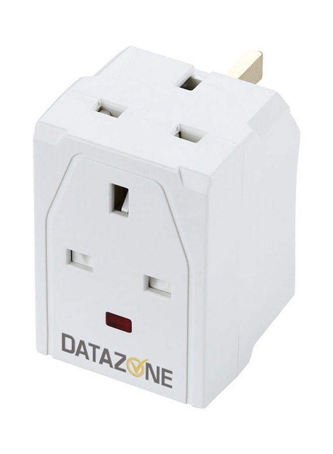 Datazone DZ-PS-04 Three Ports Multi Use Support  Adapter White 10cm - Image 4