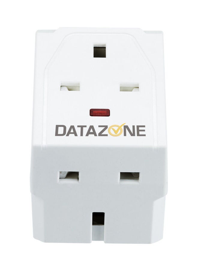 Datazone DZ-PS-04 Three Ports Multi Use Support  Adapter White 10cm - Image 2