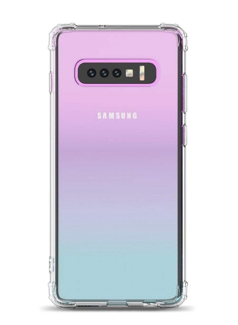Samsung Galaxy S10 Plus Case, Clear Reinforced Corners TPU Bumper Anti-Scratch Transparent Hard Panel Cover Fit with Samsung Galaxy S10 Plus - Image 2