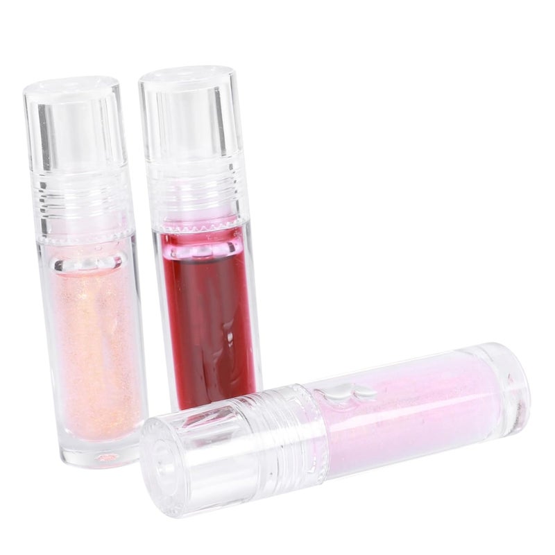 Crystal Moisturizing Lip Gloss 3pcs Jelly Lip Gloss Set for Girls Hydrating Nourishing and Shimmering Finish for Everyday Use - Image 1