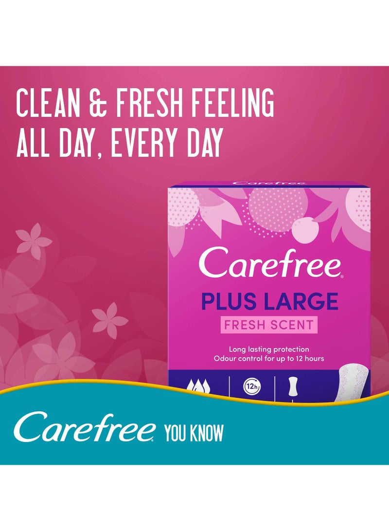 Carefree Daily Panty Liners Large Fresh Scent 48 Count - Image 5