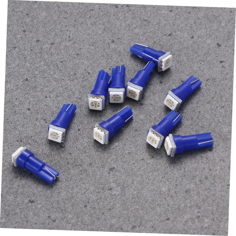 T5 5050 SMD Blue LED Dashboard Light Bulbs 10pcs High Brightness Wedge Lights for Car Interior - Image 5